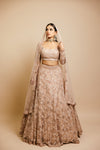 designer blush lehenga indian festive outfit USA